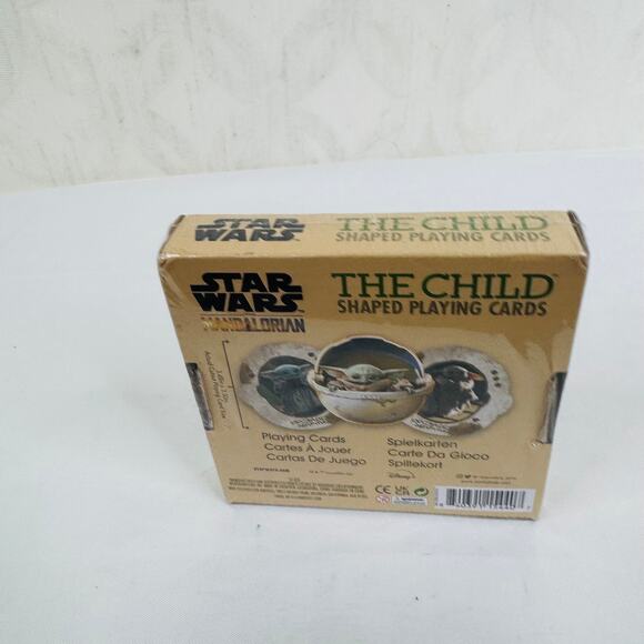 5 for $25| Star Wars Mandalorian Playing Cards The Child | Shaped Playing Cards - Picture 2 of 4